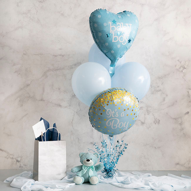 It's A Boy Confetti Foil Balloon 18"