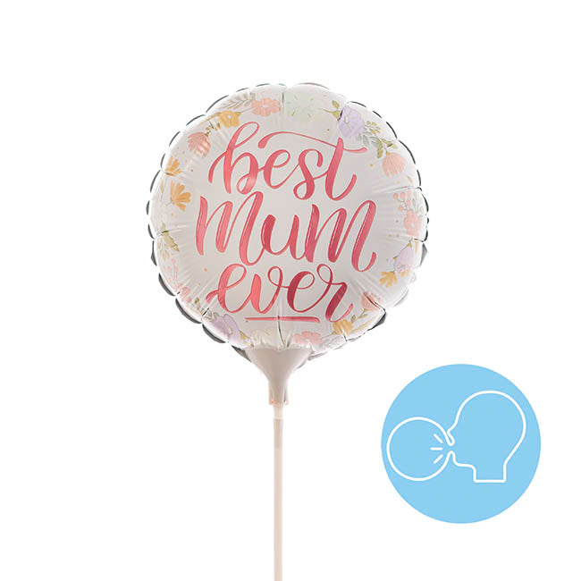 "Best Mum Ever" Foil Balloon 22.5cm