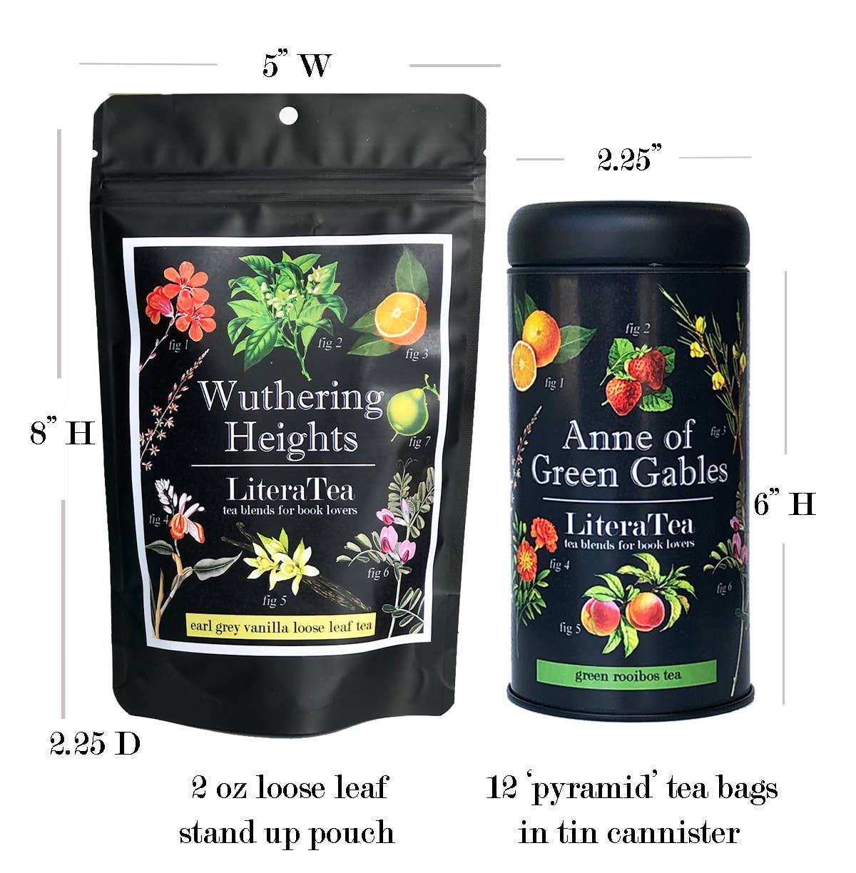 Wuthering Heights Earl Grey Bookish Tea Blend: 2oz Loose Leaf Pouch