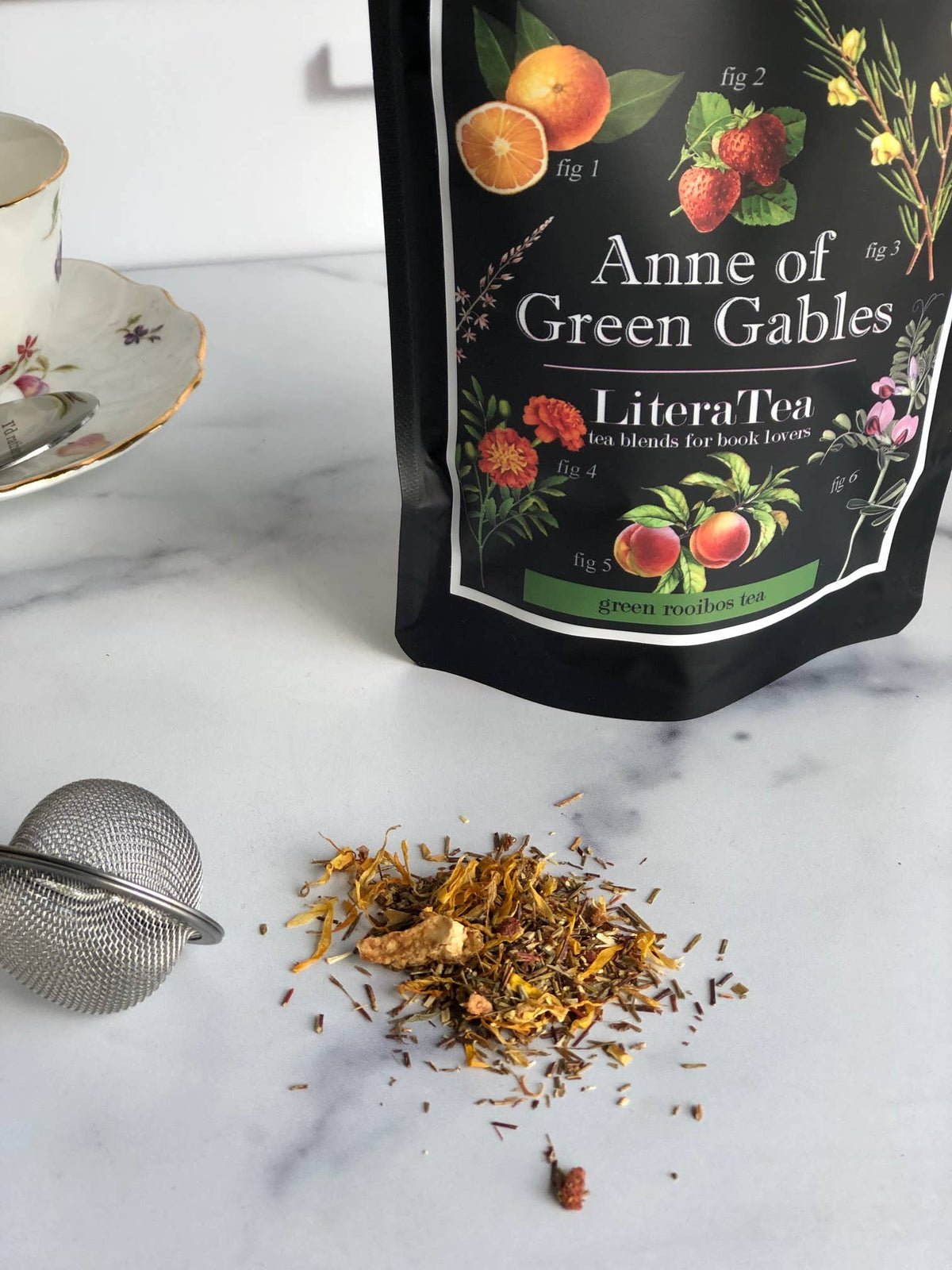 Anne of Green Gables Green Rooibos Botanical Tea: 2oz Loose Leaf Pouch