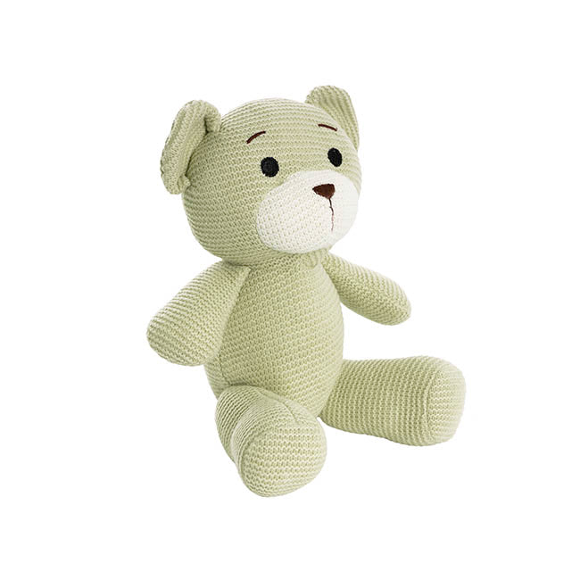 Teddy Bear Chuck Knitted Plush Soft Toy Brown