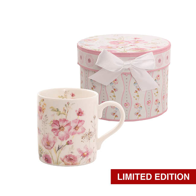 Cosmos Coffee /Tea Mug Gift Set Fuchsia