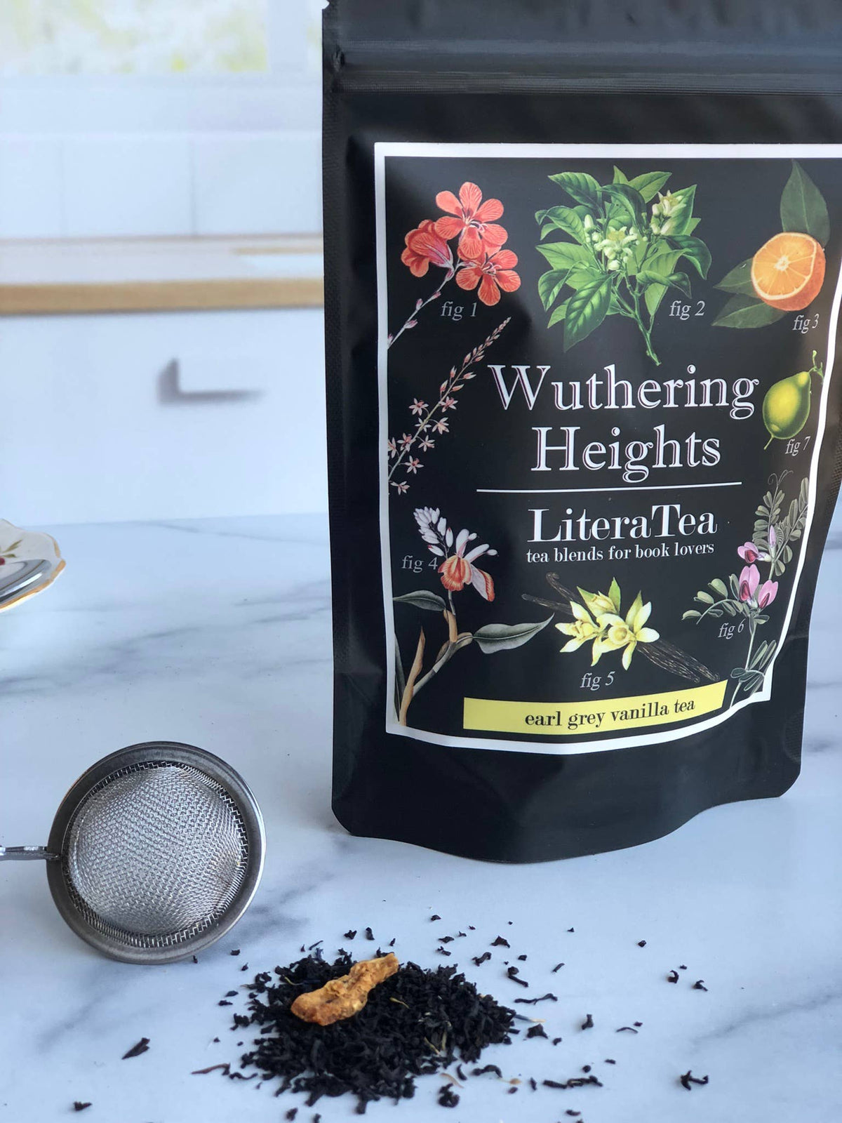 Wuthering Heights Earl Grey Bookish Tea Blend: 2oz Loose Leaf Pouch