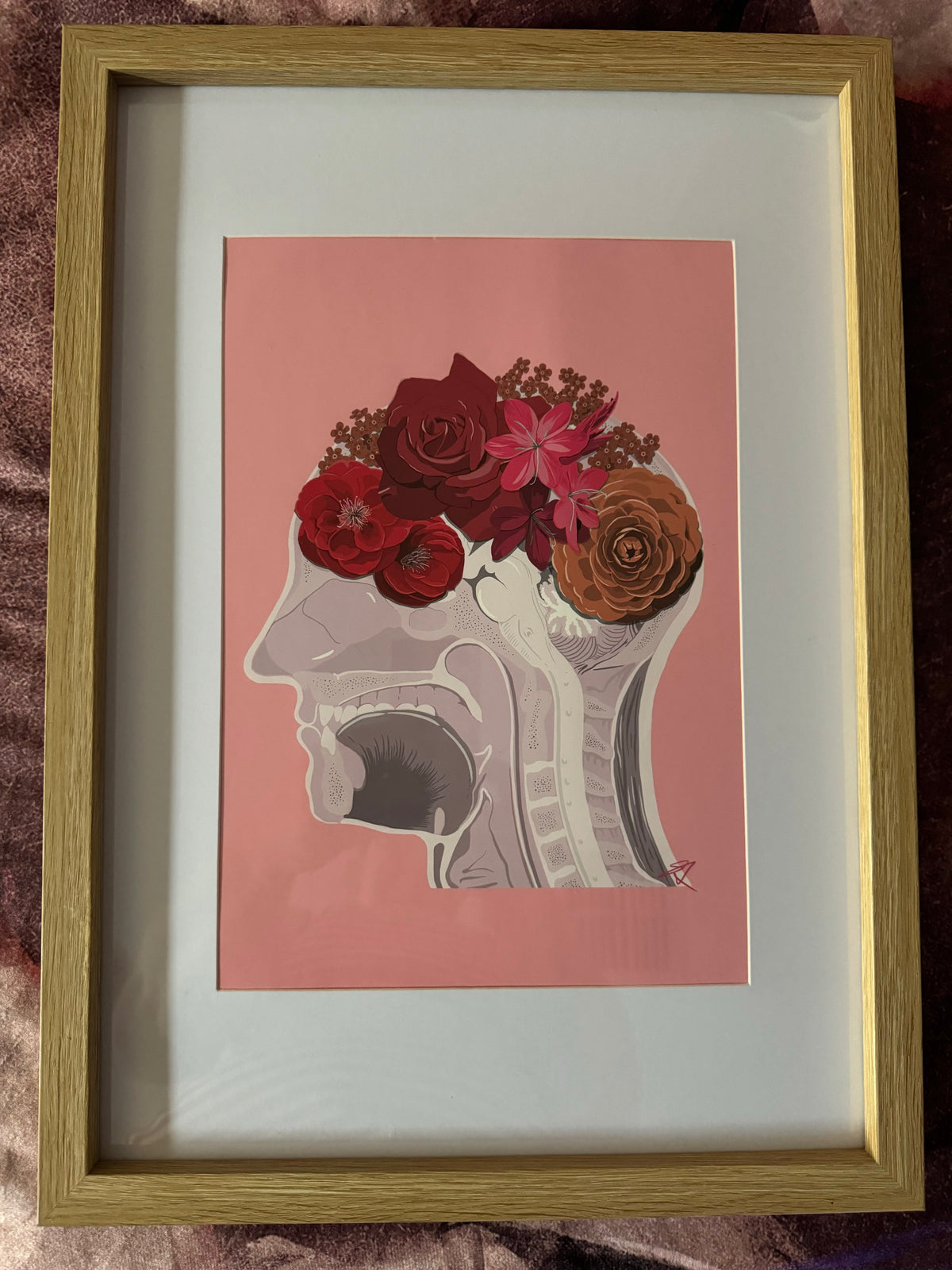 Vital Designs Anatomy Art Print Beautiful Mind- Framed