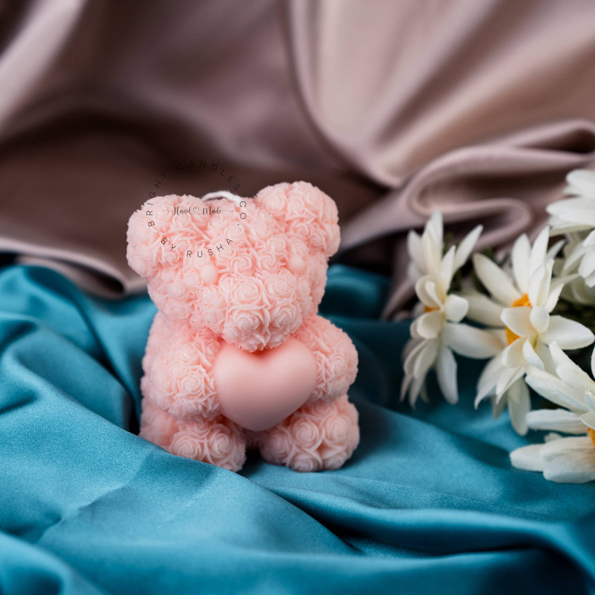 Teddy Bear Rose:  Lychee Peony Candle