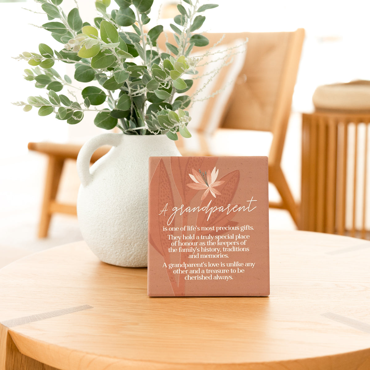 Amber Garden A Grandparent Verse Ceramic Plaque