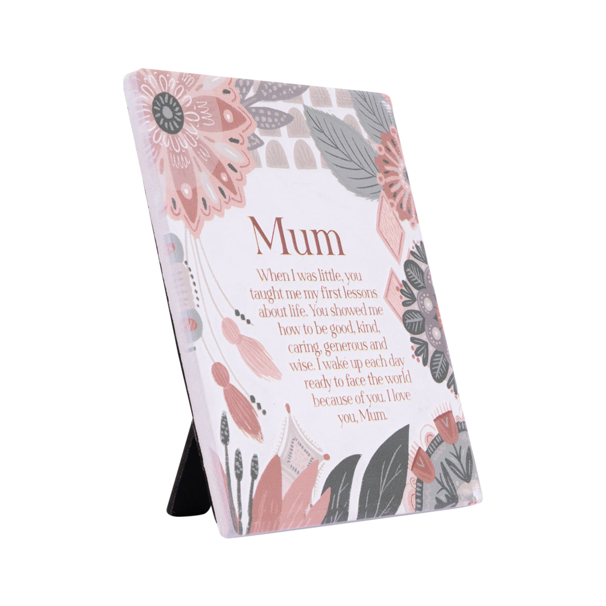 Amber Garden Mum Verse Ceramic Plaque