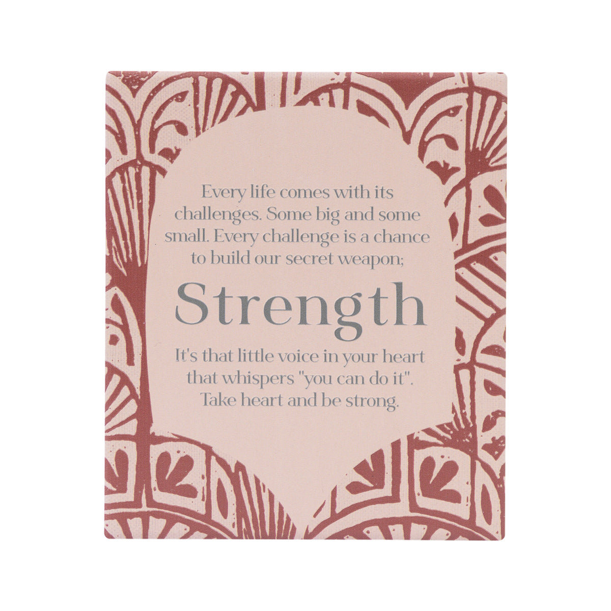 Amber Gardens Strength Verse Ceramic Plaque