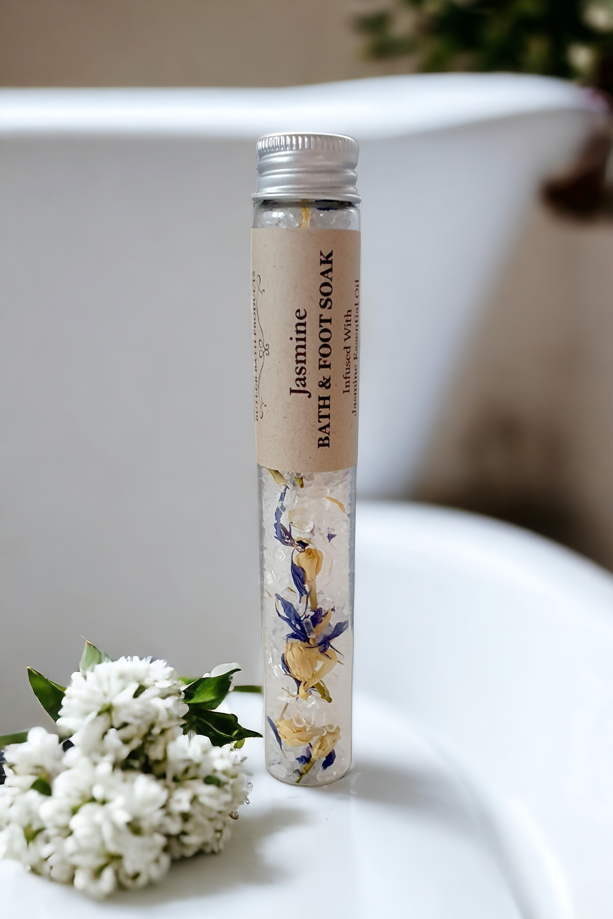 Bath salt soak test tubes: Rose