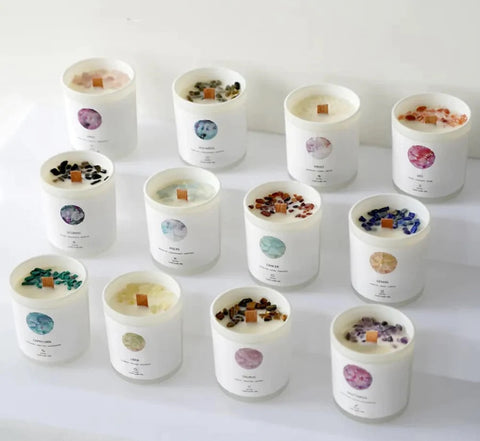 Constellation Zodiac Crystal Candle