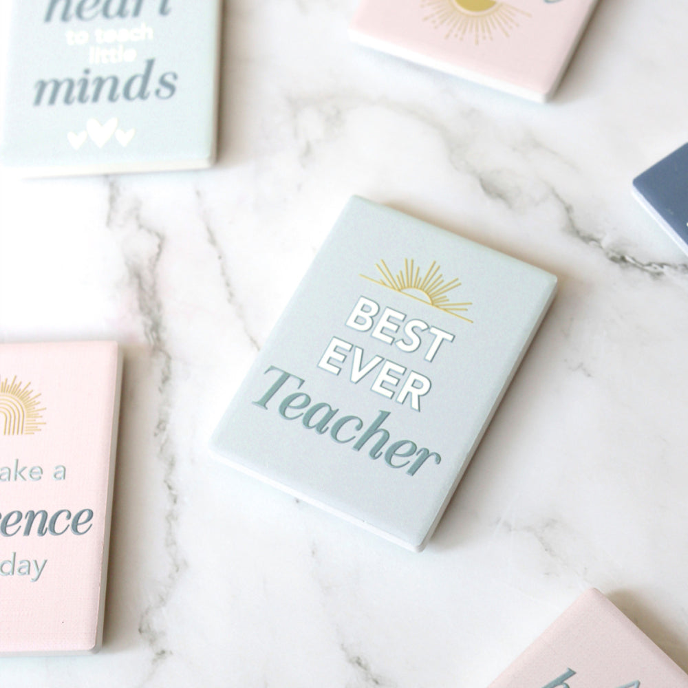 Best Teacher Ceramic Magnet